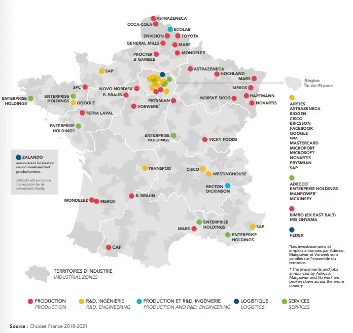 Invetsissements Directs Etrangers en France